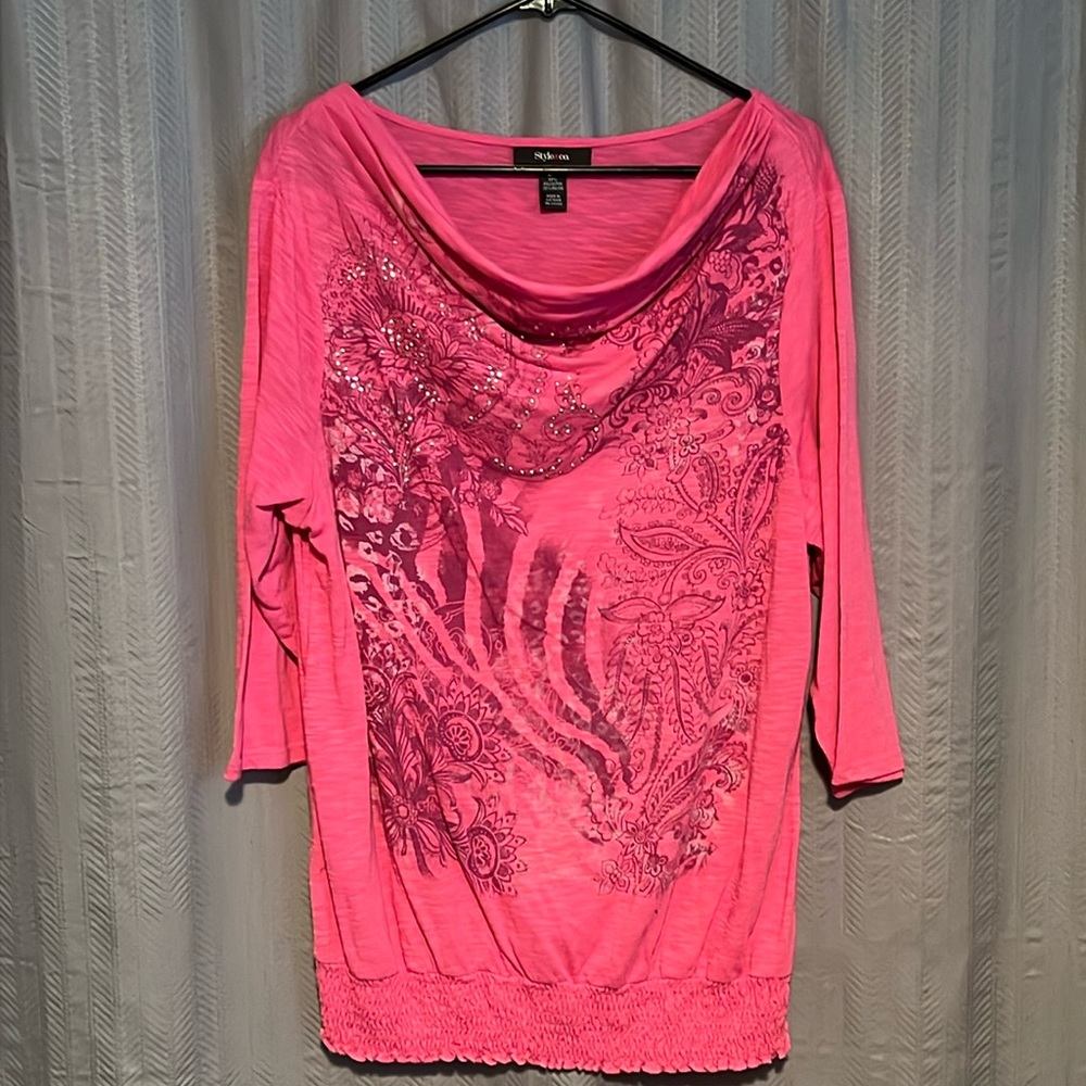 Style & Co. Jeweled Top